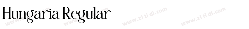 Hungaria Regular字体转换